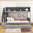 Godo Twin Over Full Bunk Bed with Built-In Stairs-685050733