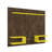 Plaza 64" Modern 6-Shelf Floating Entertainment Center for TVs up to 50" in Rustic Brown and Yellow-1696950477
