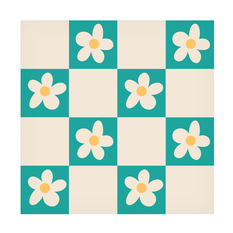 Art sur toile turquoise, Rachel Hallquist, H 35 po x l 35 po