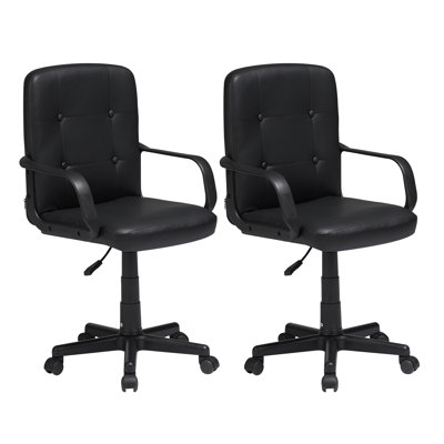 Ensemble de 2 fauteuils de bureau Krishen