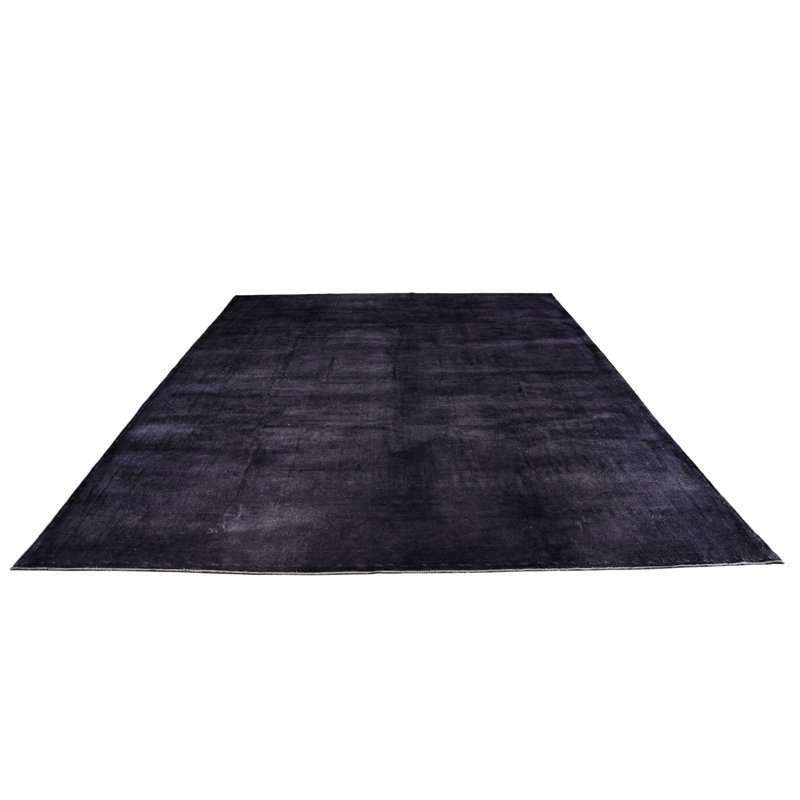 Tapis noir unique de 9 pi x 13 pi 9 po