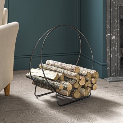 50.8cm W Metal Log Rack