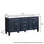 Meuble-lavabo autoportant en bois massif l 72 po x H 35 po avec comptoir en quartz blanc Carrera résistant aux taches et lavabo double, bleu marine-1536459239-1500794683