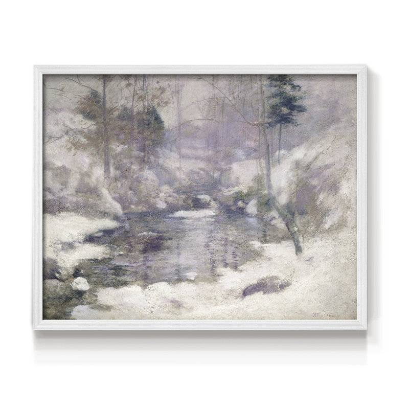 Paysages rétro-DCCLxxxx-impression encadrée - réversible, H 16 po x l 20 po, Blanc
