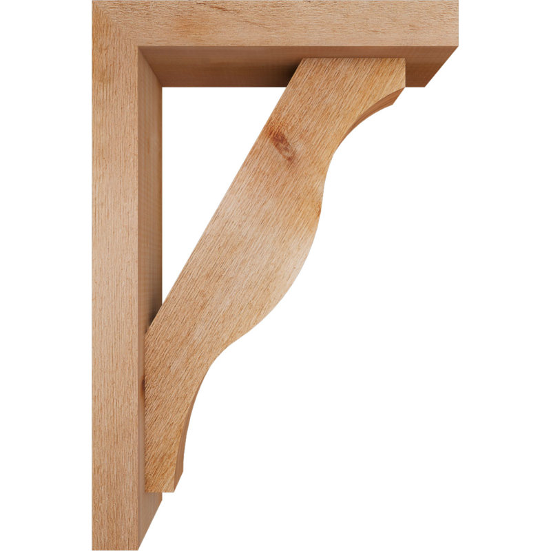 Support Funston Block avec support décalé, 24x16, Cèdre rouge occidental de l 4 po (scié brut)