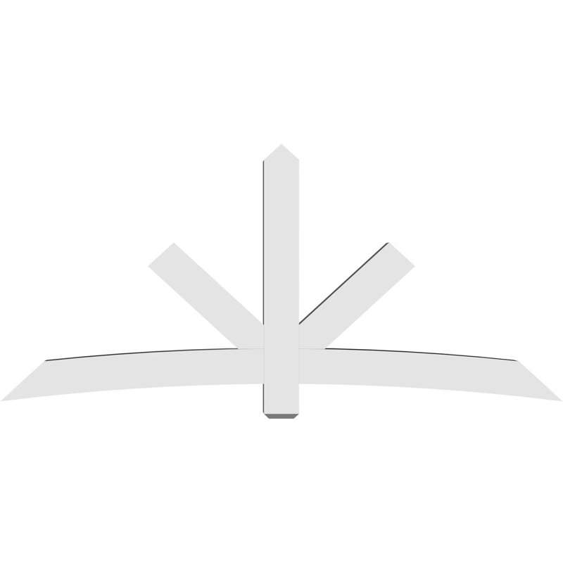 Support de pignon Alberta Alberta, H 44 po x l 96 po (pas: 11/12), P 6 po x F 6 po, PVC