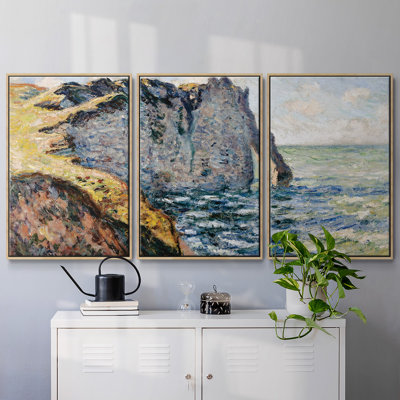 Ensemble de 3 pièces encadrées sur toile Monet