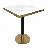 30" Square Sintered Stone Dining Table With Metal Pedestal Base – Commercial & Residential Use For Cafés, Restaurants & Small Spaces-124302013-128942187