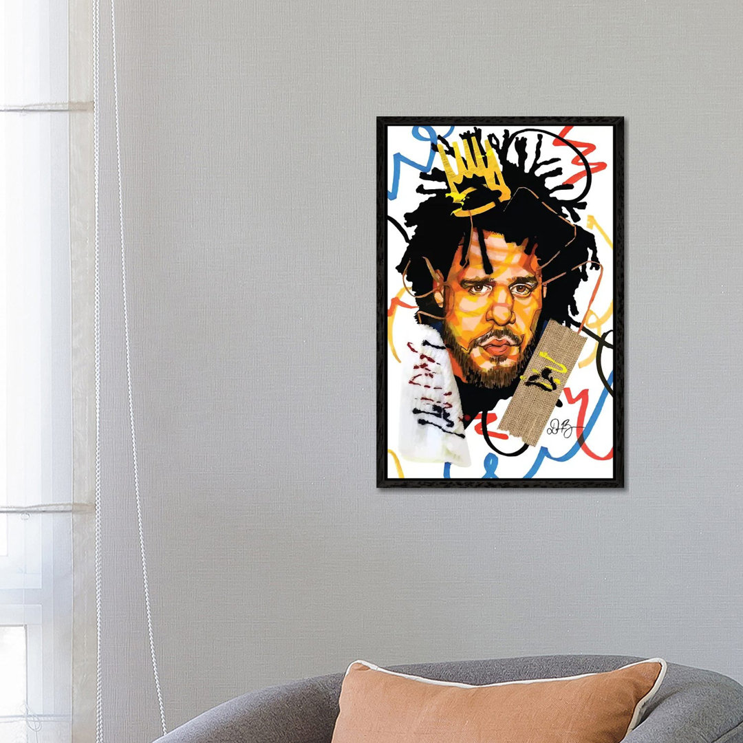 Leinwandbild - Grafikdruck „J. Cole” von Domonique Brown