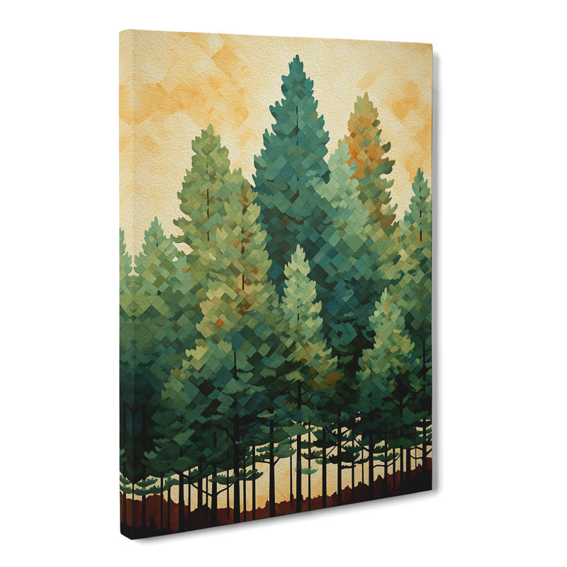 Pine Tree Modern - Print, 60cm H x 40cm W x 3cm D
