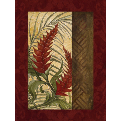 Fleurs de palmier tropicales - impression sur toile tendue