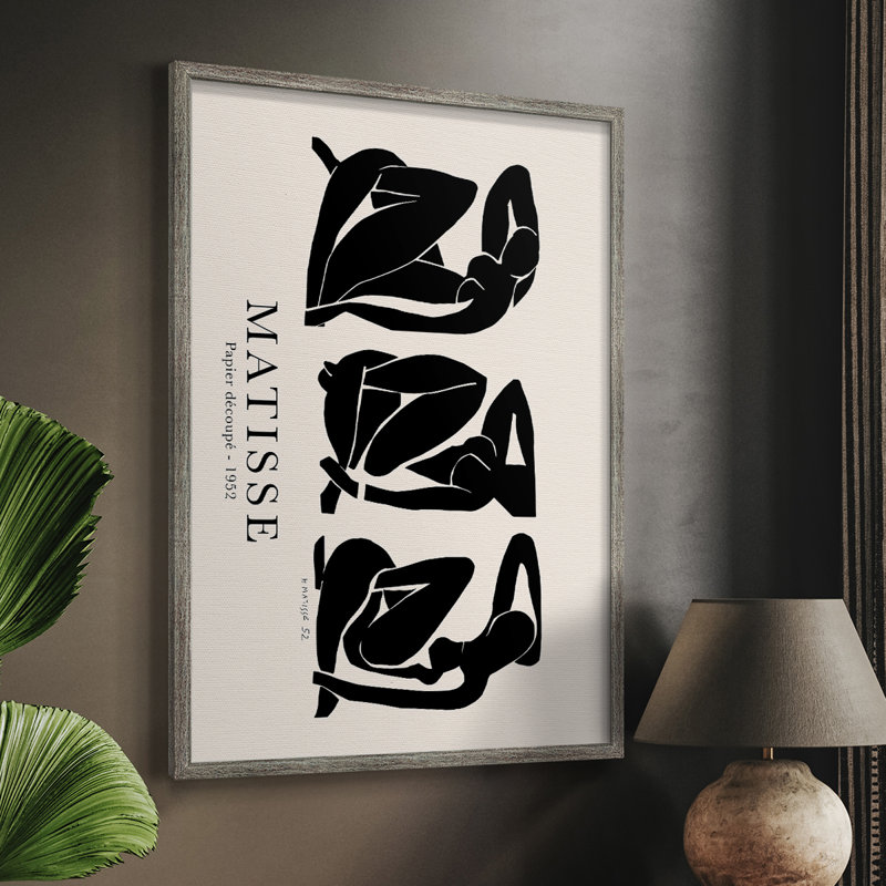 Matisse CCLXIV, reproduction encadrée - bois massif, Argent rétro, 30" H x 24" W