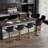 Bar Stools Set, Modern Swivel Counter Height Adjustable Barstools with Back, Upholstered Velvet Bar Chair with Footrest, Modern Armless Kitchen Island Stool for Kitchen Island, Pub, Cafe-791713463-791713460