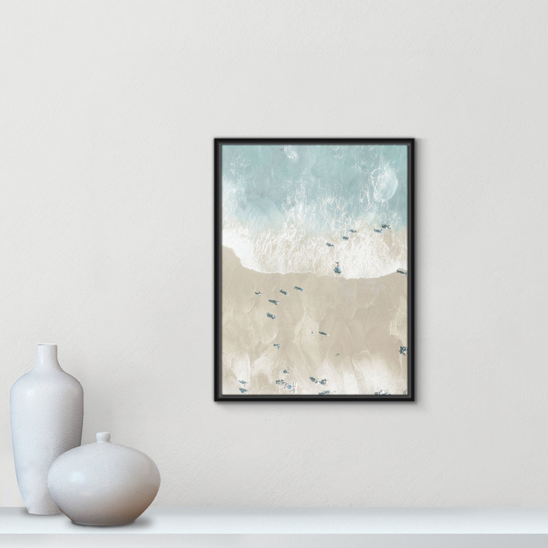 «Lay Out On The Beach I Print» par Milli Villa, Cadre flottant noir, L 19,5 po x H 25,5 po