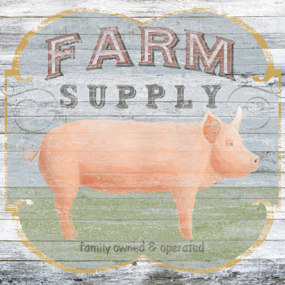 Farm Supply II by June Erica Vess - Wrapped Canvas Painting