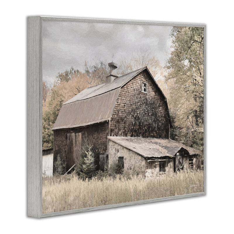 Estampe numérique de grange beige rustique par Lori Deiter, Estampe numérique Farmhouse, H 11 po x l 14 po