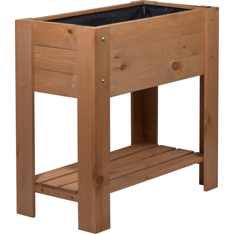 Handmade Wood Elevated Planter