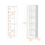 5-Shelf Bookcase In White - Practical & Elegant Home Storage Modern With 5 Shelves Organization