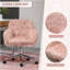 Chaise de coiffeuse en fausse fourrure pivotante Vinsetto