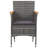 Vidaxl Dining Set Grey, Dark Grey-763137779-763137777