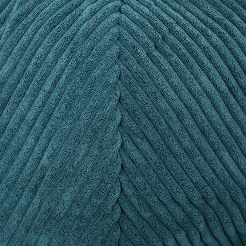 Serre en velours côtelé moderne Kenli Fauteuil à billes, Polyester vert