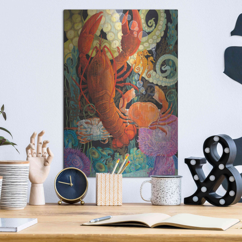 Lobster Dance' by David Galchutt, Metal Wall Art, 16" H x 12" W