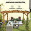 Pergola arquée, treillis de jardin pour l'extérieur
