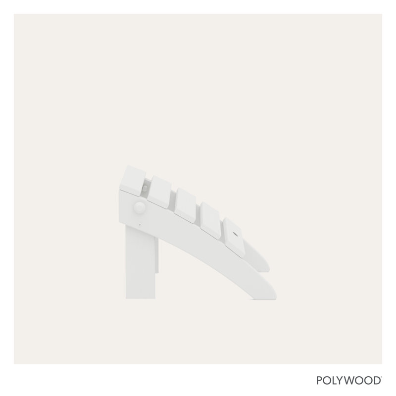 Repose-pieds pliant classique POLYWOOD Adirondack, Blanc