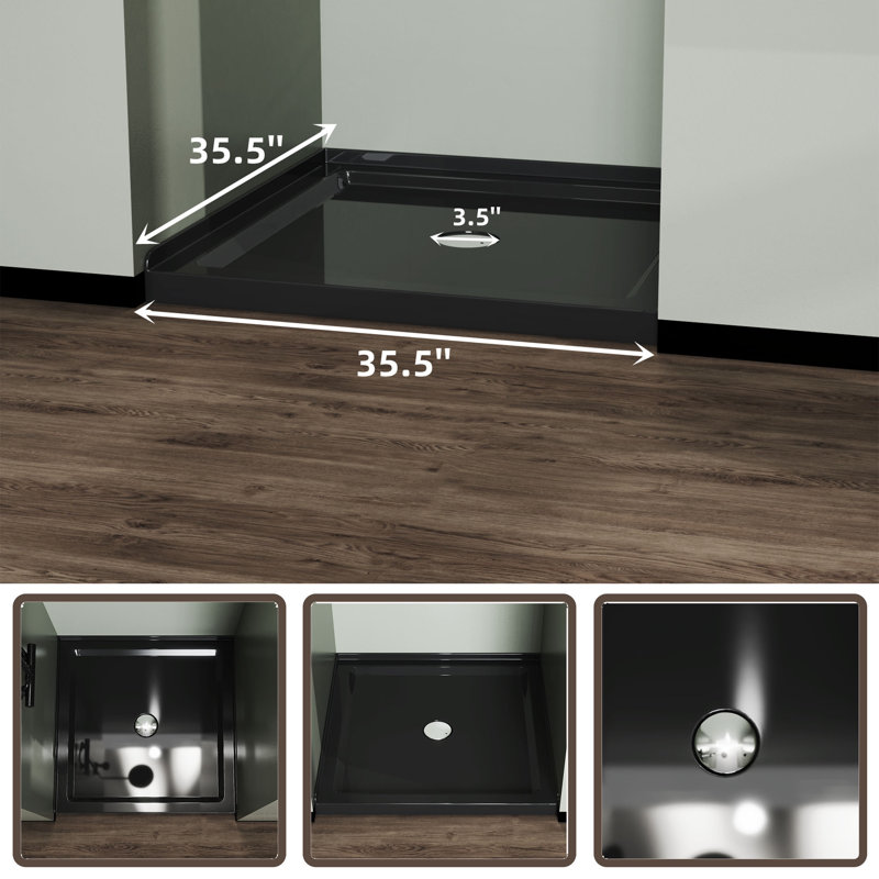 36'' W 36'' D Square Shower Base
