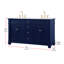 Ensemble de meuble-lavabo double 60 po Lydie-877026567-881145654