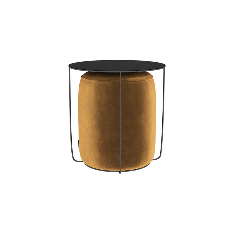 Gazure Cross Legs Coffee Table, Mustard