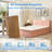 Compression Packed All-in-one Plush Upholstered Platform Bed With Built-in Foam Mattress, Queen-1787057716-1787057717