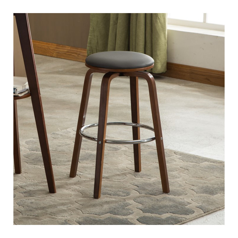 Tabouret de bar rotatif 27,56 po Baela, Gris