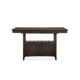 Gabler Elona Counter Height Extendable Solid Wood Dining Table