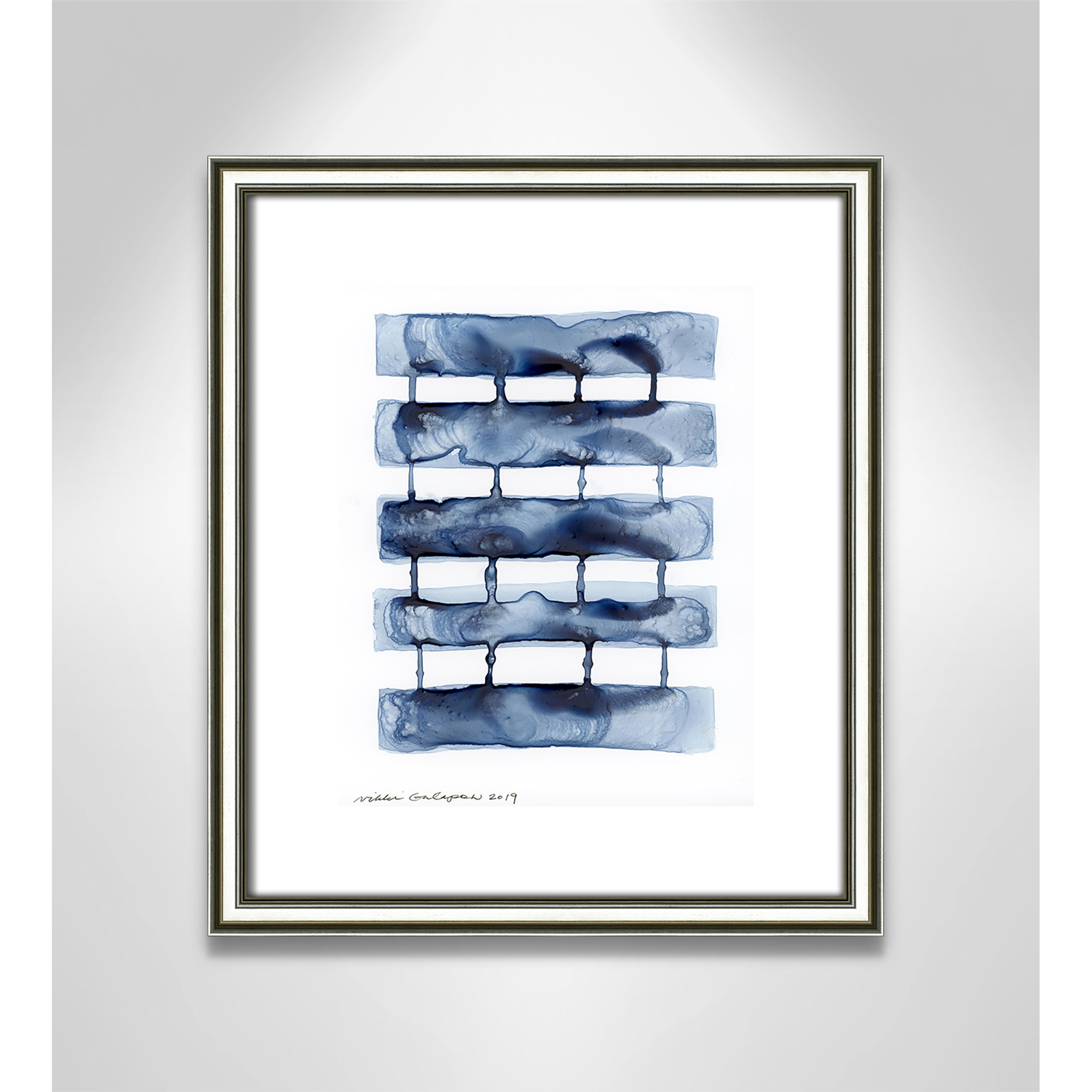 Stitched Together I by Nikki Galapon - Solid Wood Rectangle Print Single Piece Item on Canvas, 15" H x 13" W x 0.88" D
