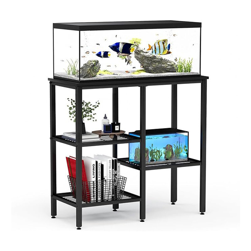 17 Stories Metal Fish Tank Rack (For 20-29 Gallon Fish Tanks): 400Lbs ...