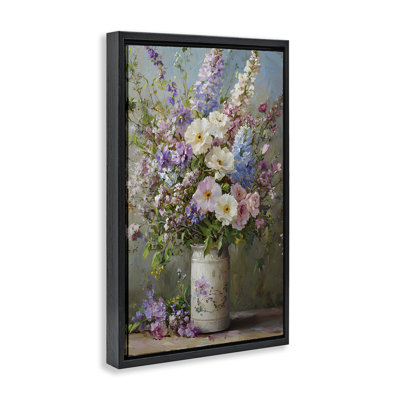 Fleurs dans un cadre flottant dans un vase Southern Country, design par Franklyn Gregory