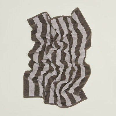 Drap de bain simple à rayures