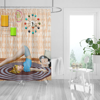 Rideau de douche simple Fann