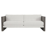 Madura 85.5" Wide Outdoor Teak Patio Sofa with Cushions