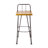 DENALI INDUSTIAL WOOD AND METAL BARSTOOL