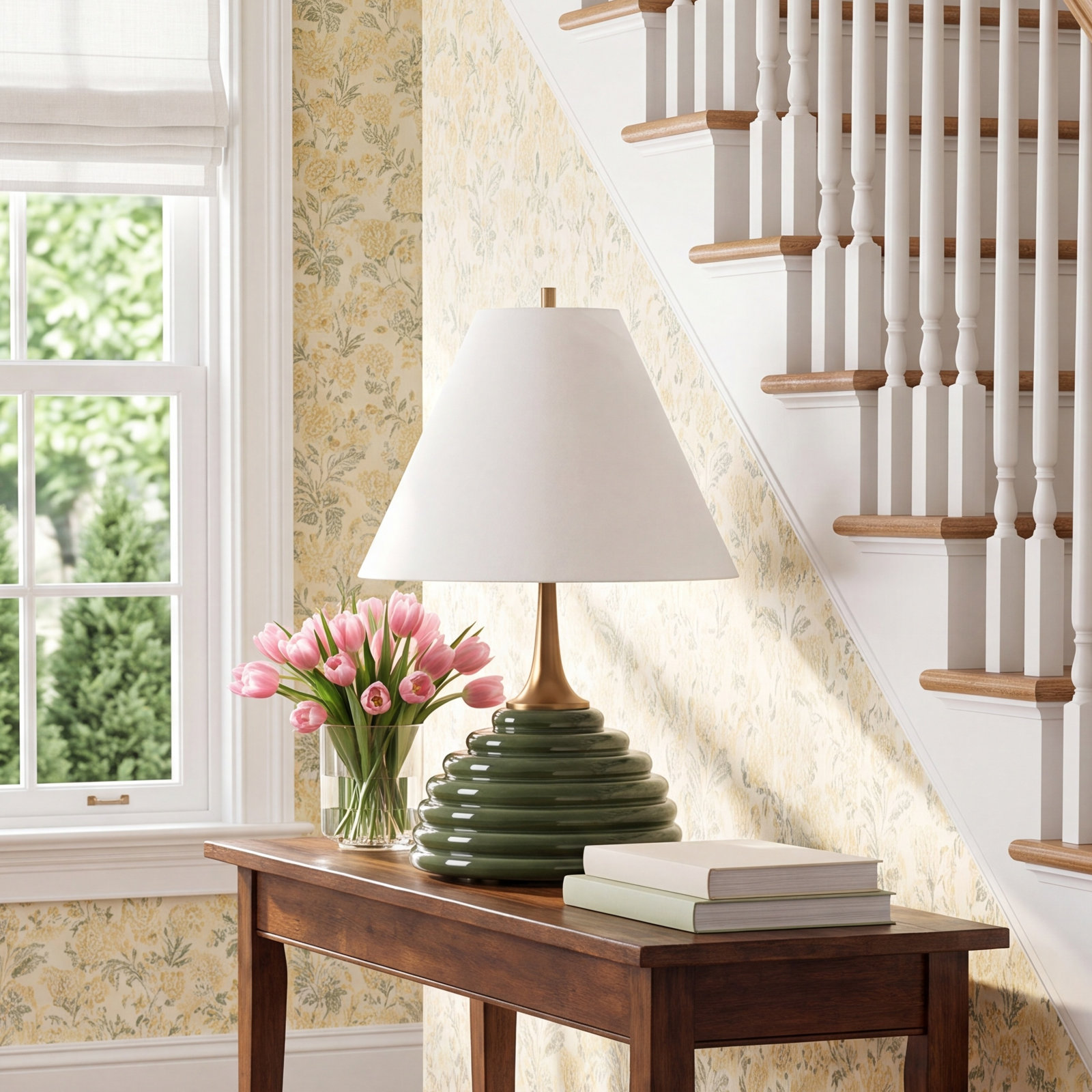 Dark Green Table Lamp