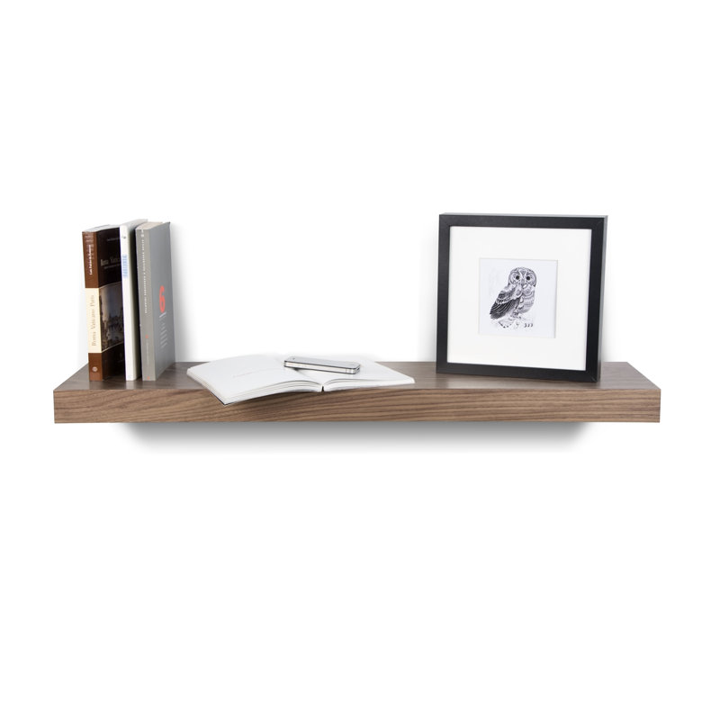 Balda Floating Shelf, Walnut, 2'' H x 35'' W x 9'' D