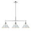 Luminaire suspendu linéaire à 3 lumières pour îlot de cuisine Weatherford-970020804-970020807