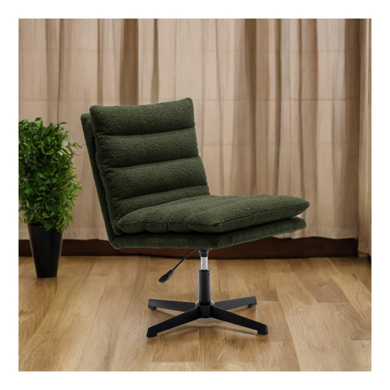 Fauteuil d'appoint pivotant à 360 ° Teddy, Vert