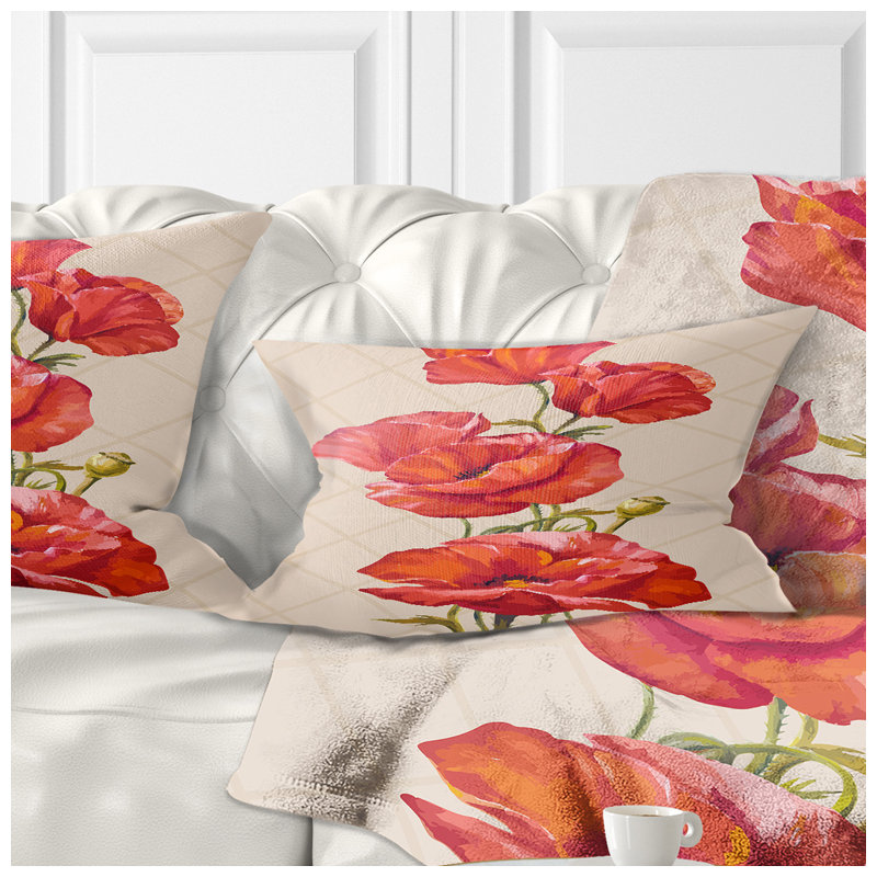 Coussin lombaire en bouquet de décorations
