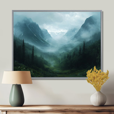 Décoration murale Gennady Misty Mountain Valley - montagnes
