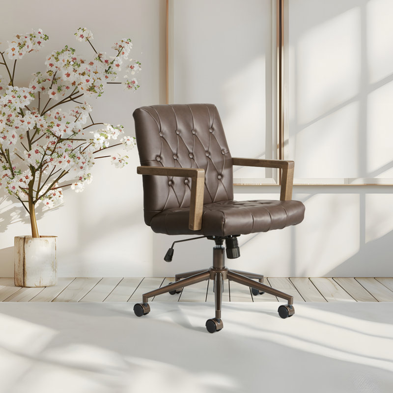 Chaise de bureau Waltham, Chocolat