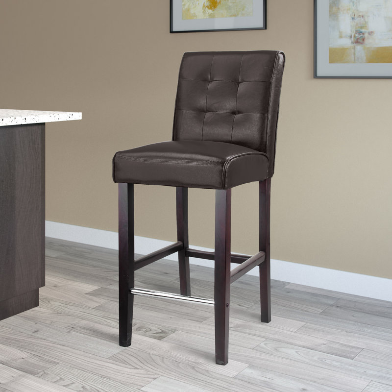 Tabouret de bar Bannie, Marron foncé, Tabouret de bar (siège d'une hauteur de 31 po)