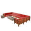 Ensemble de conversation modulaire avec coussins 12 pièces Nathanial